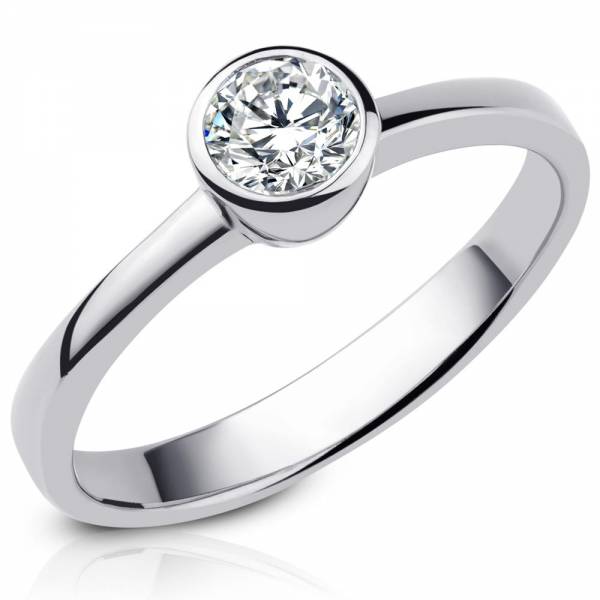 Verlobungsring aus Weißgold Modell Kupferzell