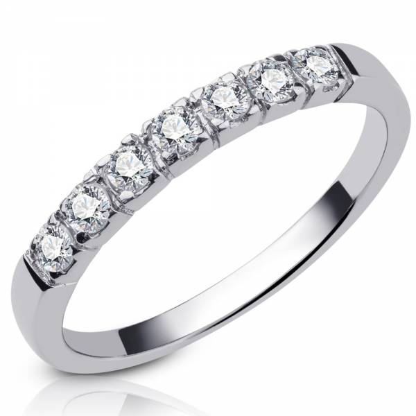 Verlobungsring aus Weißgold Modell Wallhausen