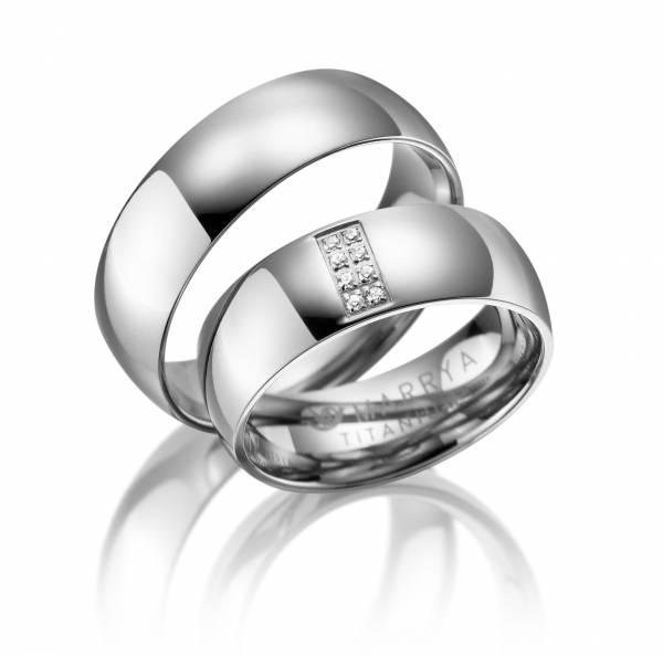 2 Trauringe / Eheringe Titan - Modell TI-06