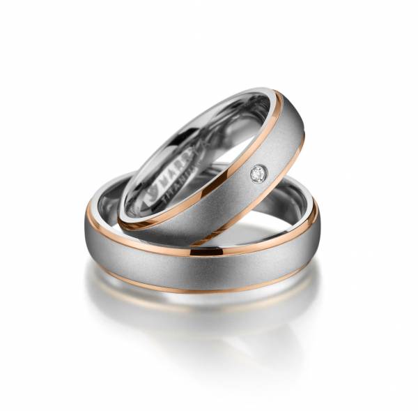 2 Trauringe / Eheringe Titan - Modell TI-12