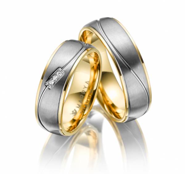 2 Trauringe / Eheringe Titan - Modell TI-05