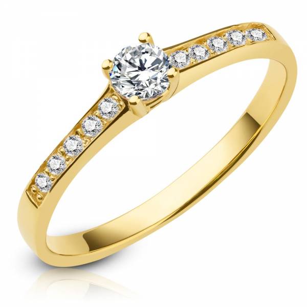 Verlobungsringe aus Gelbgold Hochglanz