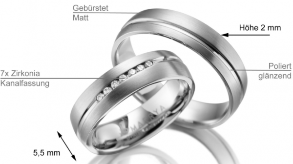 Partnerringe Details ES-09 Details