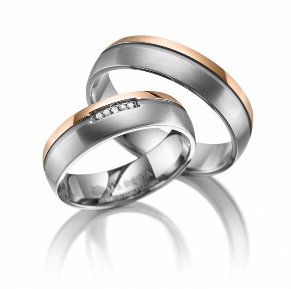 2 Trauringe / Eheringe Titan - Modell TI-16
