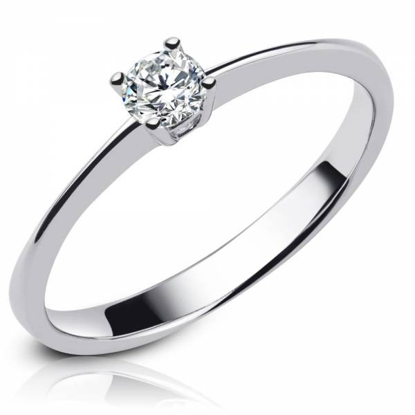 Verlobungsring aus Weißgold Modell Oberkirch