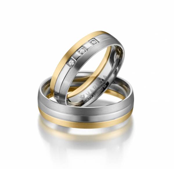 2 Trauringe / Eheringe Titan - Modell TI-10