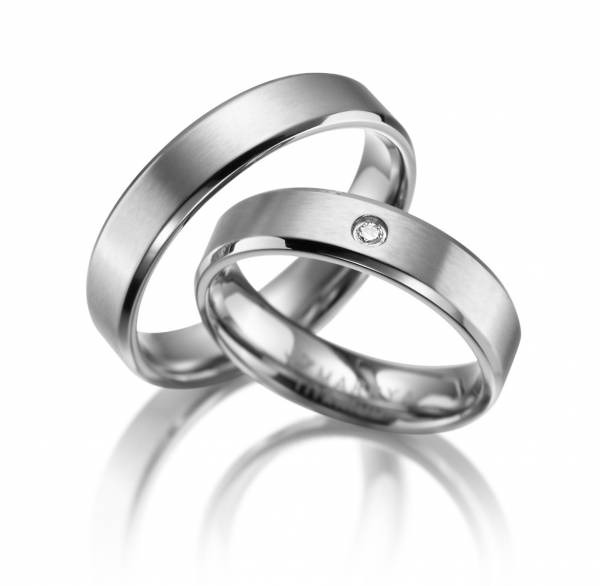 2 Trauringe / Eheringe Titan - Modell TI-19