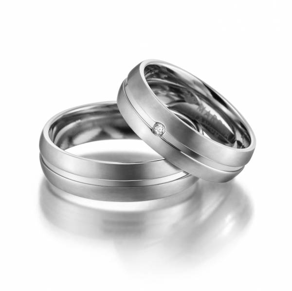 2 Trauringe / Eheringe Titan - Modell TI-02