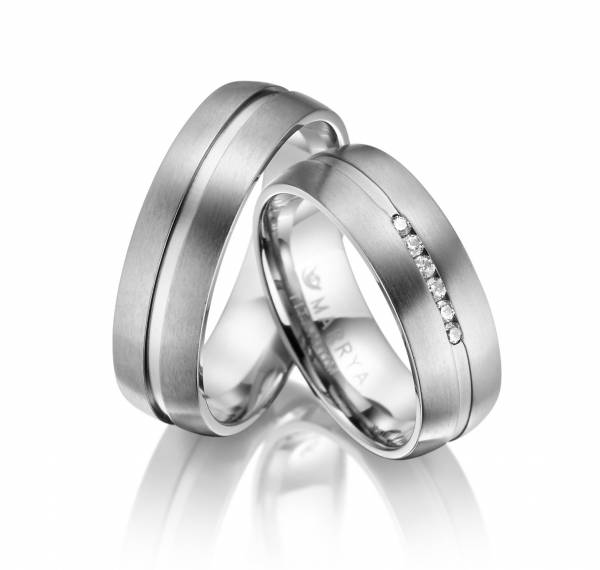 2 Trauringe / Eheringe Titan - Modell TI-08