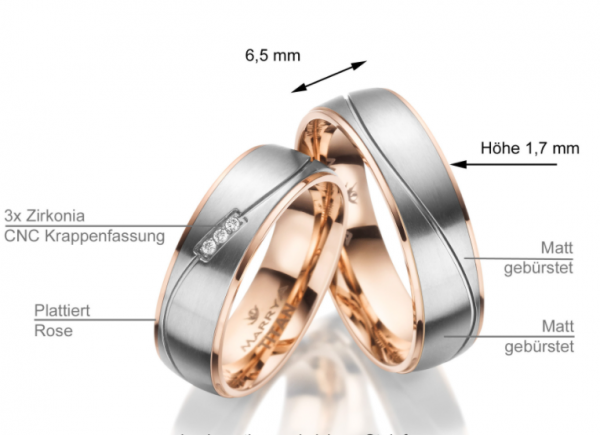 Partnerringe Titan TI-24 Details