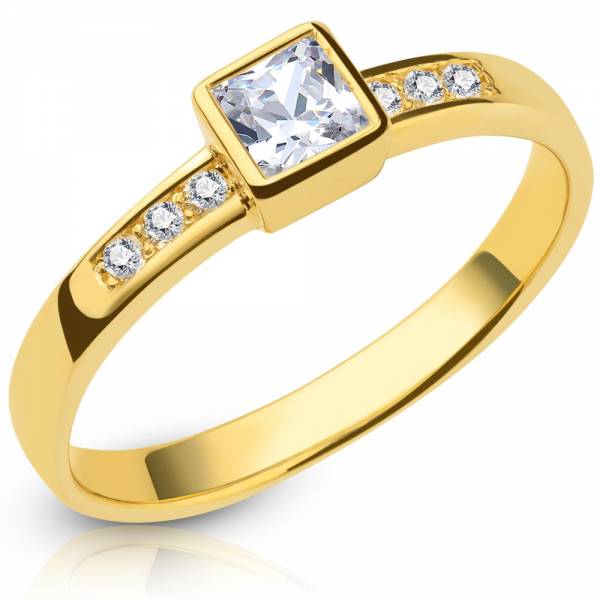 Verlobungsring aus Gelbgold Modell Ismaning