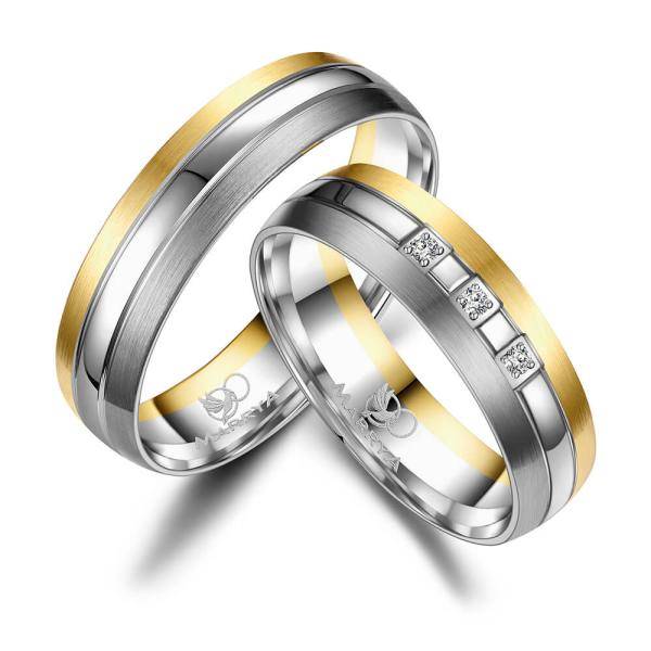 2 Trauringe / Eheringe Titan - Modell TI-10