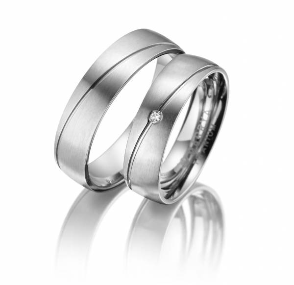 2 Trauringe / Eheringe Titan - Modell TI-09