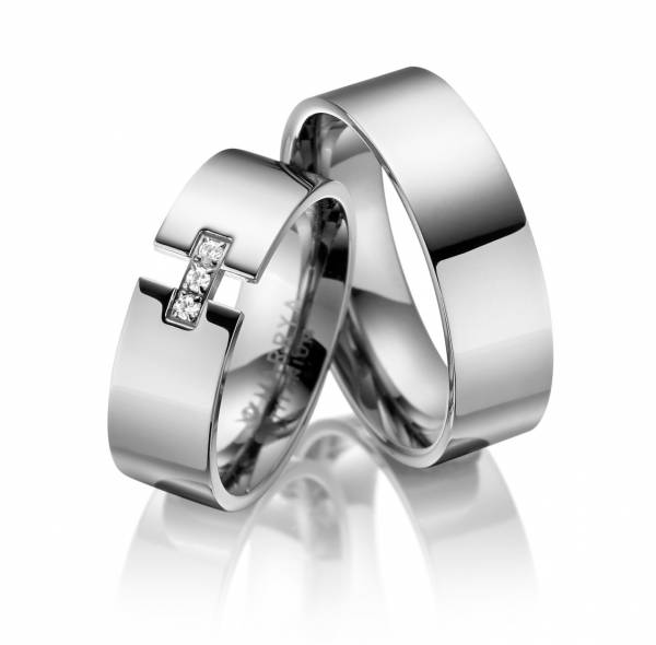 2 Trauringe / Eheringe Titan - Modell TI-07