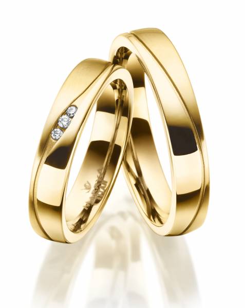Partnerringe Titan TI-35 vergoldet