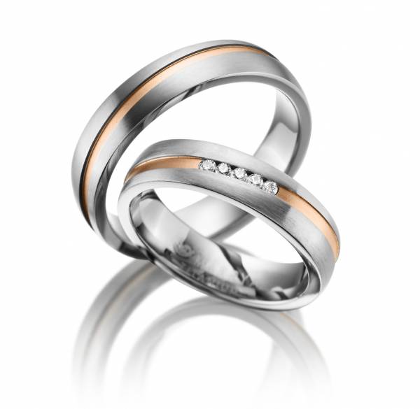 2 Trauringe / Eheringe Titan - Modell TI-18